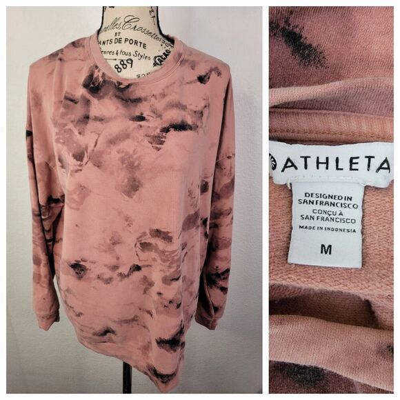 Athleta Sweatshirt Medium 632058 Mauve Chakra Super Soft Balance Pullover - Picture 1 of 9